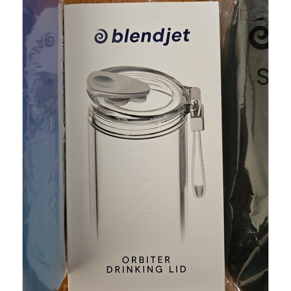 Blendjet Accessories Bundle- Cold Sleeve, Drinking Lid, XL Jar Attachment New - Picture 3 of 8